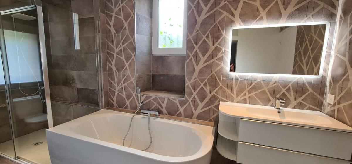 Rénovation complète d'une salle de bain dans un Domaine de charme